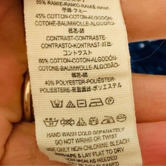 Free People Blue Knit Ruffle Short Sleeve Shirt XS NWOT - Picture 5 of 9